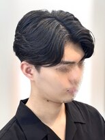 ビッケメンズヘア(Vicke Men's hair)&nbsp;フェザーパーマセンターパートダウンパーマニュアンスパーマ韓国
