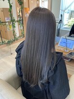 アドラーブル 長岡リップス旭岡店(adorable)&nbsp;髪質改善カラー透明感グレージュ◎ロングレイヤー