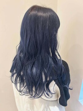 ヘアーデザイン イーエックスターバン(Hair Design ex Turban) ネイビーカラー