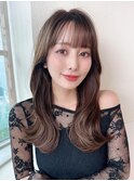 巻くだけで可愛い◎ナチュラルレイヤー×ミルクティーブラウン