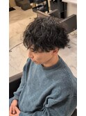 大人メンズ波巻きパーマ◎