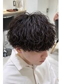 横浜/高島町/フェザーパーマ/毛流れパーマ/センターパート