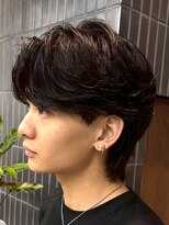 メンズサロン ノード 栄(men’s salon NODE)&nbsp;フェザーパーマ韓国風栄センター分けメンズヘア