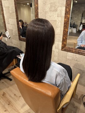 ヘアサロン アプリ(hair salon APPLI) 寒色ブラウン