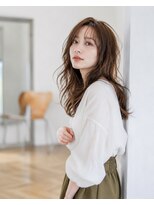バグズ ヘアデザイン 桔梗が丘店(Baguz HAIR DESIGN)&nbsp;韓国風くびれレイヤーシースルーバング無造作ウェーブ