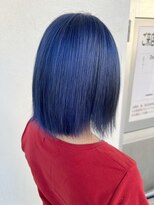 デュールイースト(Duul East)&nbsp;ネイビーブルー×切りっぱなしボブ