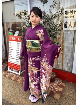 ヘアーデザイン アブー(hair design A BOO) 成人式晴れの日に(^_^)
