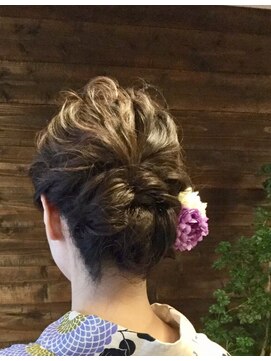 ミックスカール(Mixcurl) 2019夏  浴衣に似合う編み込みスタイル