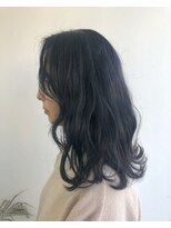 ヘアメイク オブジェ(hair make objet) 韓国スタイル　BLUE