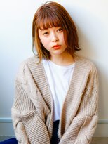 ネイヴィル オモテサンドウ(navile omotesando)&nbsp;☆インナーカラー外ハネボブ☆navile表参道