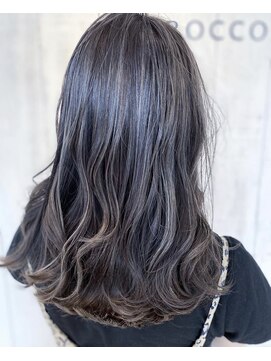 ロッコ 深谷店(ROCCO) #ハイライト#ホイルワーク#ブルーアッシュ#トリートメント