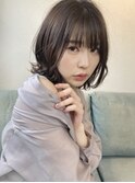 外ハネふんわりボブ