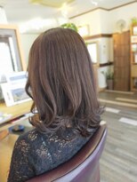 キュウヘアー(KYUU HAIR)&nbsp;ミディアム×ラベンダーベージュ