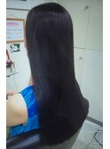ナチュラルストレート。
