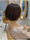 【丸みショートボブ】艶カラー 20代30代40代