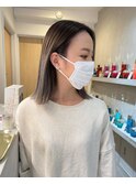 YOKE 切りっぱなしボブ 外国人風 グレーアッシュ