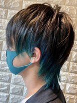 アース 二俣川店(HAIR&MAKE EARTH) インナーカラー×ターコイズブルー