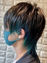 アース 二俣川店(HAIR&MAKE EARTH)&nbsp;インナーカラー×ターコイズブルー