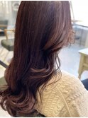 ロング/20代/30代／40代／マットブラウン