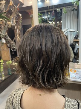 パム 恵比寿(PAM.) 大人かわいい外はねボブ　【髪質改善カット】