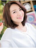 アシンメトリー大人かわいい黒髪グラボブa志木20代30代40代