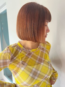 ユー(juu.) bob × orange brown