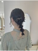 お呼ばれヘア < ぽこぽこアレンジ >