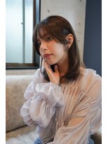 アンジェリカラボ 梅田店(ANGELICA LABO)&nbsp;耳掛けが可愛いトレンドレイヤーミディアム【後藤】