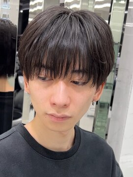 メンズヘアセンス 渋谷(MEN'S HAIR SENSE) アッシュブラック/ウルフ/マッシュパーマ/ハイライト/渋谷
