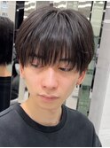 アッシュブラック/ウルフ/マッシュパーマ/ハイライト/渋谷