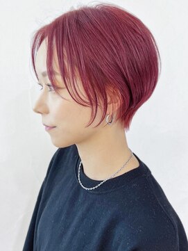 アイティーバイアルバム 松戸店(IT by ALBUM) ベビーピンク美髪グレージュカラーくびレイヤー_ba493921