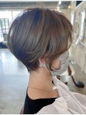 ハンサムショート/ハイライト/白髪染め/白髪ぼかし/大人ガーリー