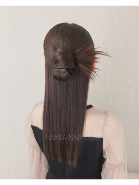 ベル(belle) ツヤっとカチモリハーフアップ