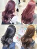 【人気No.1】ブリーチなしダブルカラー+カット+1stepトリートメント　￥14000