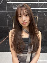 サイン 渋谷(SIGN)&nbsp;韓国ヘアーハッシュカットレイヤーカットグレージュブリーチ無し