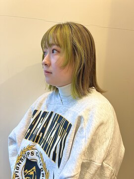 ビュートリアム ギンザ(BEAUTRIUM) ぱつっとボブ＊顔周りレイヤー＊デザインカラー