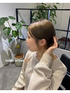 ビズヘアー マシェリ(bisou hair macherie) ベージュカラー