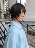 黒髪ショート/ショートレイヤー/顔まわりレイヤー