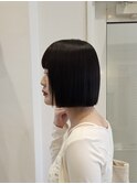切りっぱなし平行ボブ