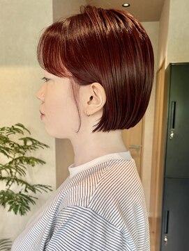 コンフィー(comfy) 【mimura】ミニボブ チェリーレッド 赤髪 ショートボブ 草加