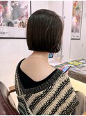 *ぱっつんボブ×ナチュラルストレート*