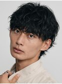 シャドウパーマ原宿fifth無造作メンズ黒髪マッシュウルフ