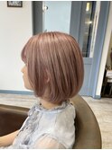 色落ちまで可愛いピンクベージュ