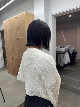 エント(ent) ラベンダーカラー/切りっぱなしボブ