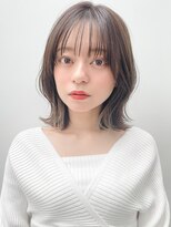 リヤン 表参道(lyann)&nbsp;暗めカラーデザインカラーフェイスフレーミング外ハネボブa