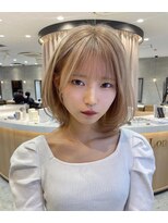 アスター 天神大名店(Aster) 小顔に見えるトレンドヘア/黒髪/オリーブグレー/ココアベージュ