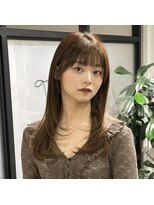 エストアール フクオカ 福岡博多店(est-r. Fukuoka)&nbsp;結べるレイヤーカット/ベージュカラー/博多