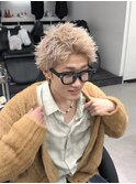 MEN’S HAIR/波巻きツイストスパイラル/リバースセンターパート