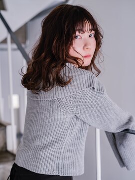 ヘアークラフト(Hair Craft) ミディアムパーマ×大人レイヤーカット【岡山】ゆるふわパーマ