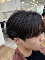 オーシャントーキョー 大阪(OCEAN TOKYO)&nbsp;ワックスなしツーブロックメンズセンターパートニュアンスパーマ